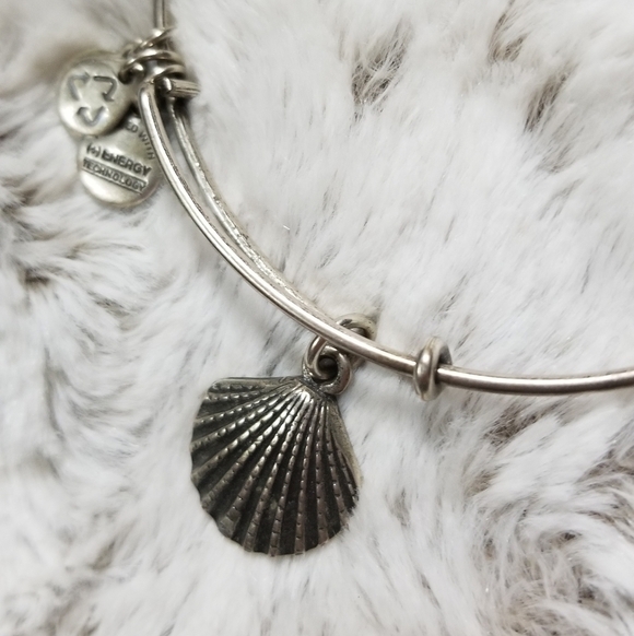 Alex And Ani Seashell Positive Energy Technology Bangle Bracelet - Picture 2 of 7